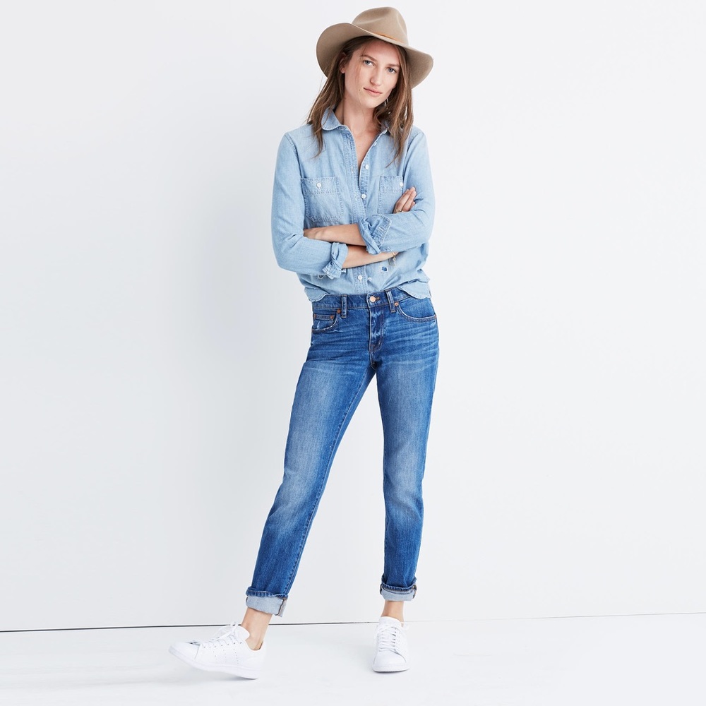 MADEWELL Slim Boyjean in Walton Wash